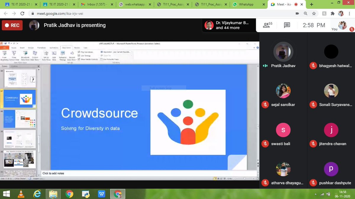 i_Pratikkk's tweet photo. I was invited as a speaker for #webinar on #GoogleCrowdsource by ITSA(Information Technology Students Association) of (Marathwada Mitramandal College of Engineering)MMCOE, #Pune.Had a great experience and an awesome #audience.
#csbygoogle #crowdsourcebygoogle #GoogleCrowdSource https://t.co/PbPNhl4qlq