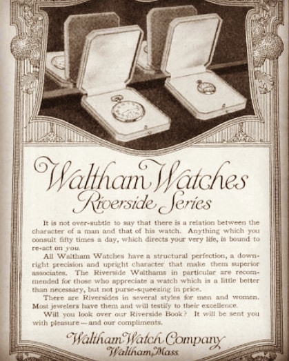 timepieceinfo's tweet photo. Waltham ad from 1913(!) 😮😮

#waltham #watches #watchlover #watch #vintage #vintagewatch #vintageadvertising #vintagewatches #instawatches #instawatch #wotd #watchesofinstagram #watchfam #watchoftheday #watchnerd #timepiece #horology #watchcollector #wristporn #wristwatch https://t.co/DJ1SjtB6qS