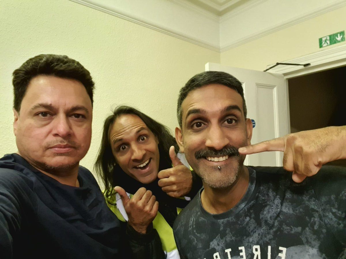 Last #rockandroll rehearsal before lockdown 2.0 went well. Felix is focused lke a cyborg and Satpal is growing a #moustache for 30 days. He's doing it to raise funds for the #Movember Foundation, and  needs your support:

movember.com/m/14281781?mc=5