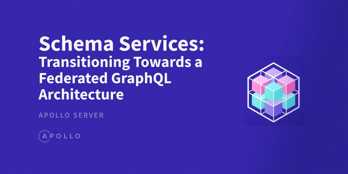 arnaudauroux's tweet photo. Schema Services: Transitioning Towards a Federated Architecture #graphql #apollo https://t.co/SJIz6ks8SH https://t.co/QCrfuOn54v