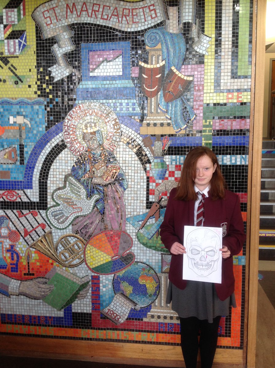 MargaretsHigh's tweet photo. Congratulations to the winners of our Halloween design a mask competition held by our maths department.  Well done to you all 👏 
🎃 
@StMargaretsMath https://t.co/y8e7XmymAt