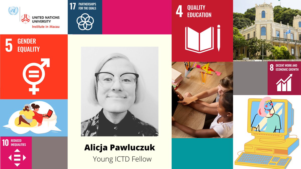 👋Meet our Young #ICTD Fellow, Dr @AlicjaPawluczuk. Her research at <a href="/UNUMACAU/">United Nations University Institute in Macau</a> aims to analyse the existing theoretical understanding of #digitalinclusion and to provide tangible #policymaking &amp; practice recommendations.

Learn more➡️bit.ly/38gfGtH

#UN75 #SDGs
