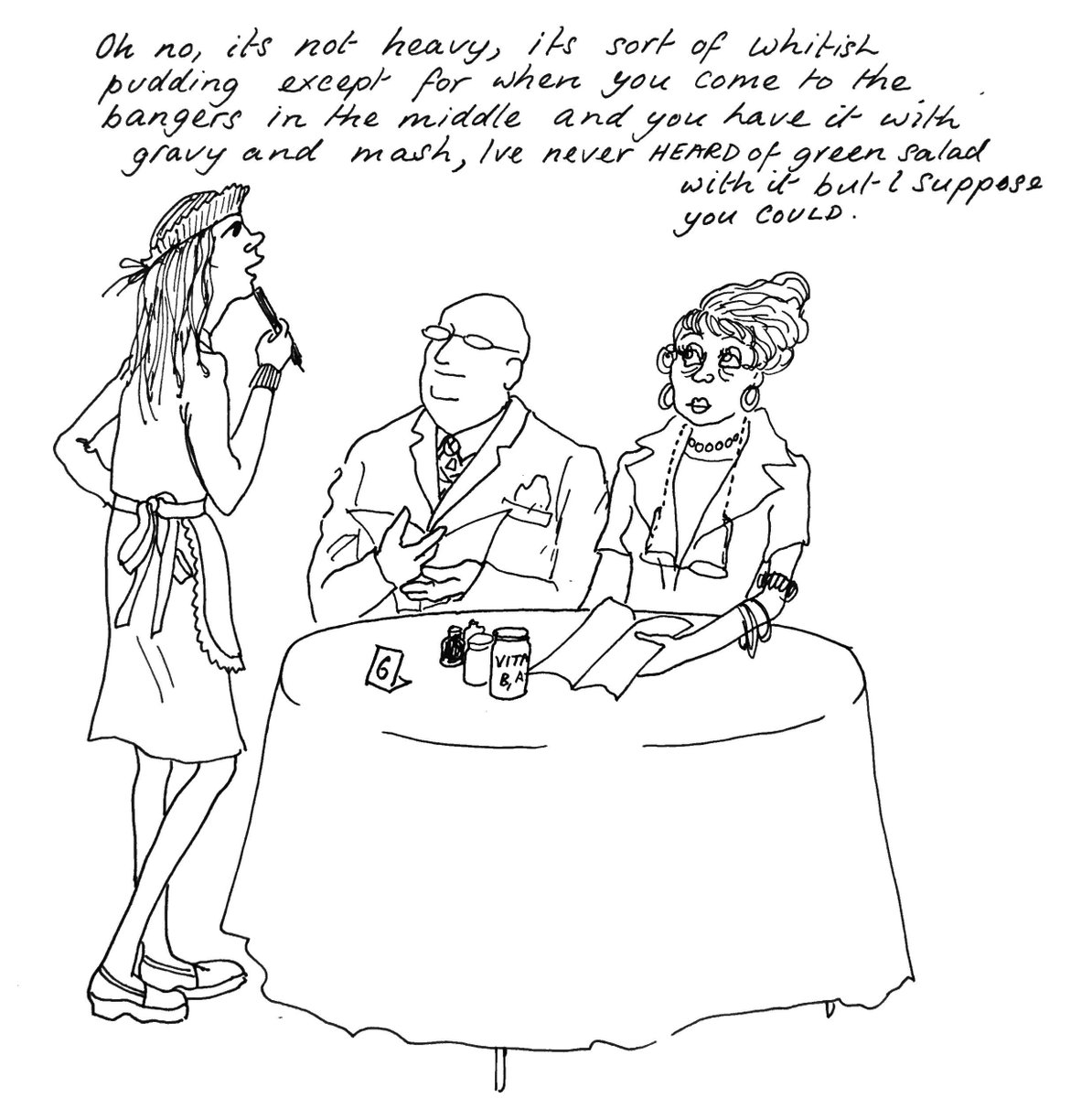 Much of the book's humour derives from the unsuitability of 70s' Leytonstone as a go-to destination for foreign visitors and a hub for international cuisine...