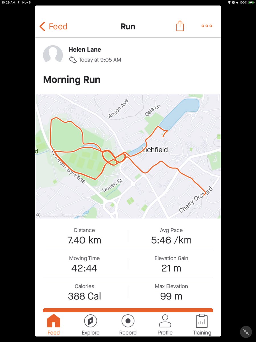RunHelenLane's tweet image. Short chilly run done with stop at bakery. #runsome of your journey, be green. #lockdown2uk @AndyLane27 #ukrunchat #running #runstreak