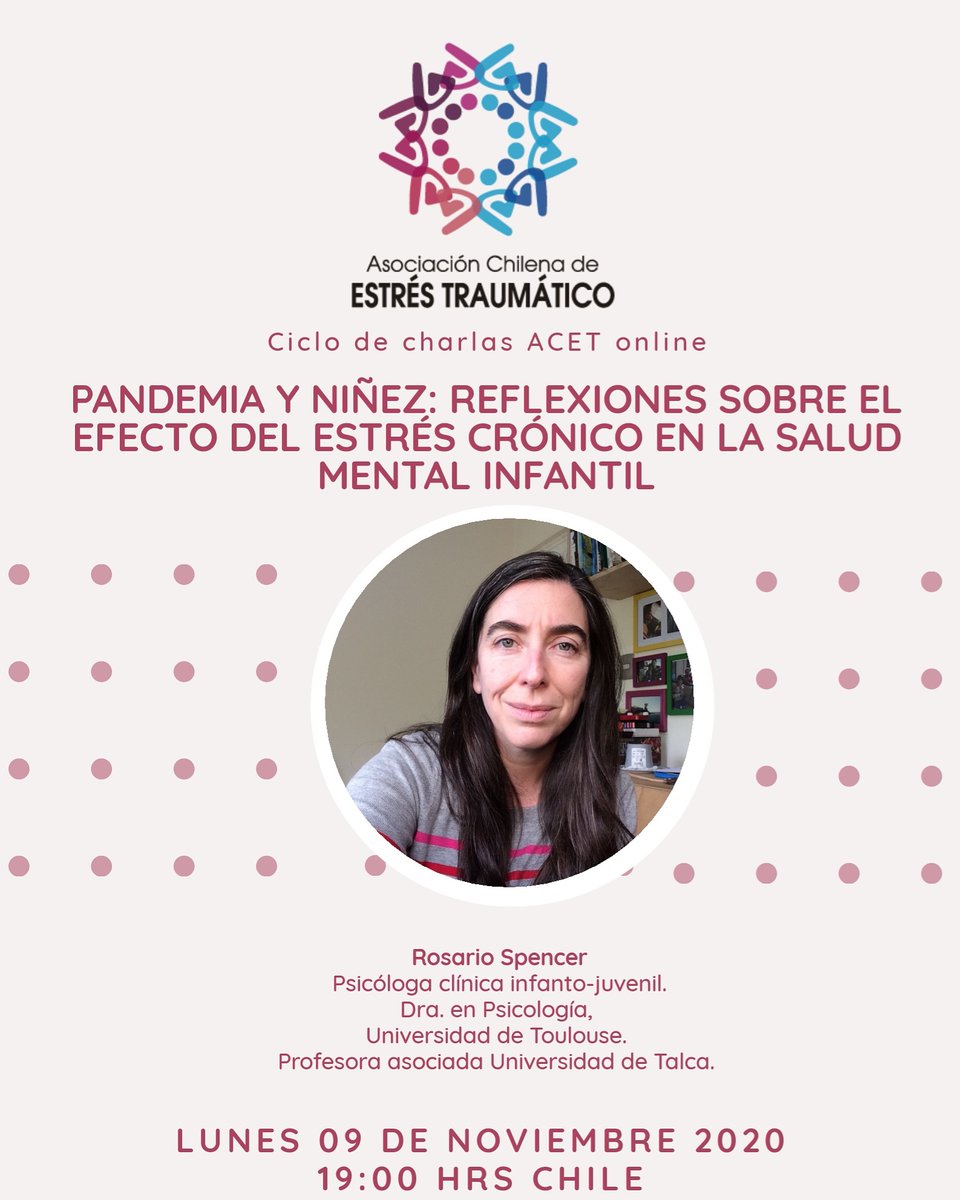Todos invitados a la charla Pandemia y Niñez con la Dra Rosario Spencer.

Inscripciones en forms.gle/uXRvgwQhyrrea6…

#covid #pandemia #estrescronico #niños
