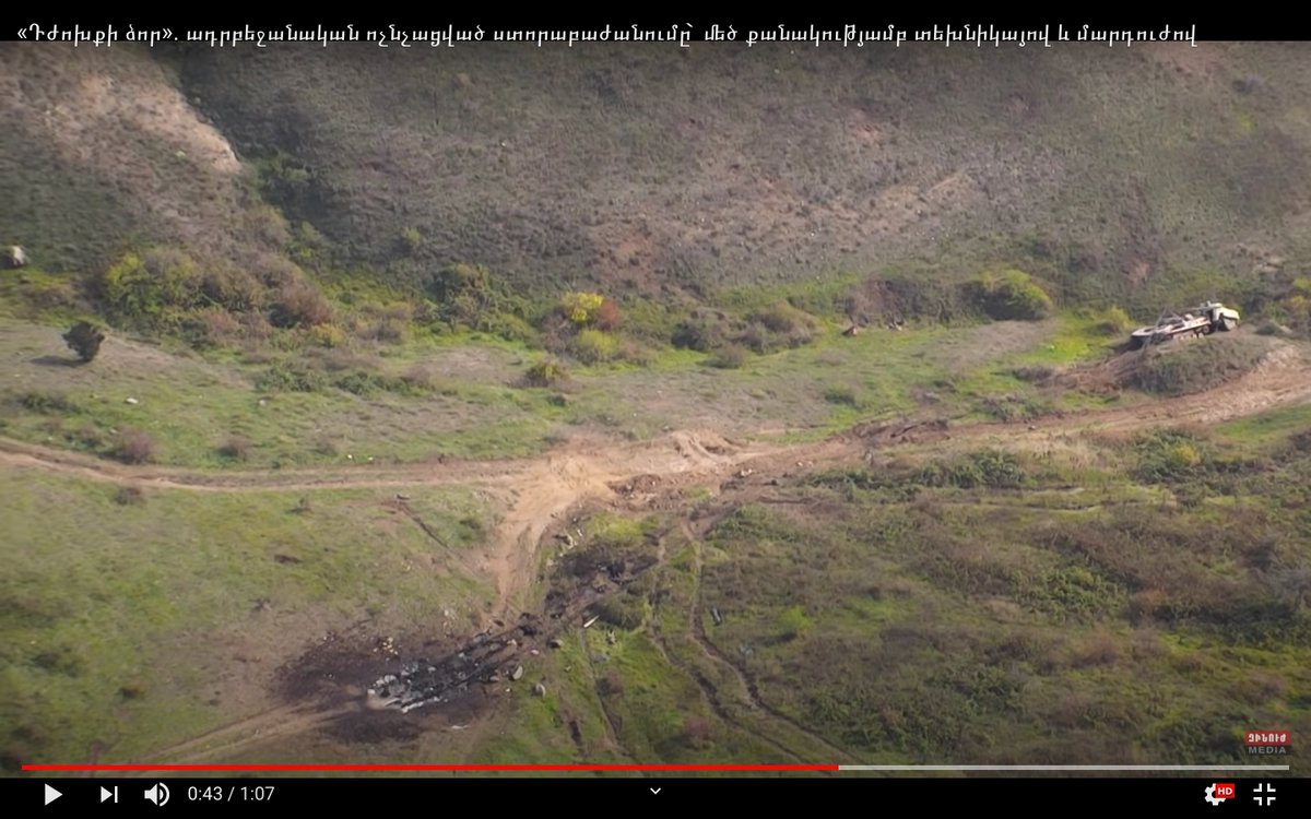 4. 1st BMP-2 seems abandoned intact. Pic 2 another abandoned BMP-2. It has attempted to tow away a 3rd damaged/destroyed from the scorched area in pic 3. Note damage/scorching on front engine, turret + no track (perhaps AT mine?). The pic of 2 BMPs was already released yesterday