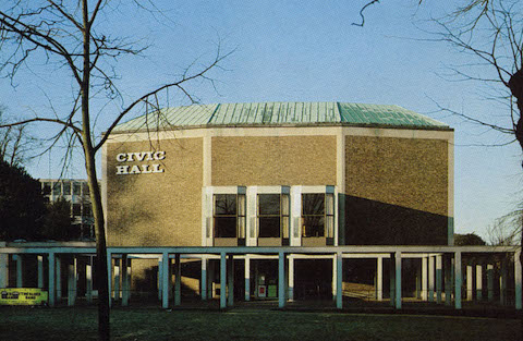 OMD40_'s tweet photo. #OTD Thursday 6th November in 1980 Orchestral Manoeuvres in the Dark take a relatively short trip from Reading to #Guildford to play the (now demolished) Civic Hall. (#TOTP is rubbish tonight so why not go along?). #OMD40 #Organisation40 https://t.co/SlEKIMo0Nt