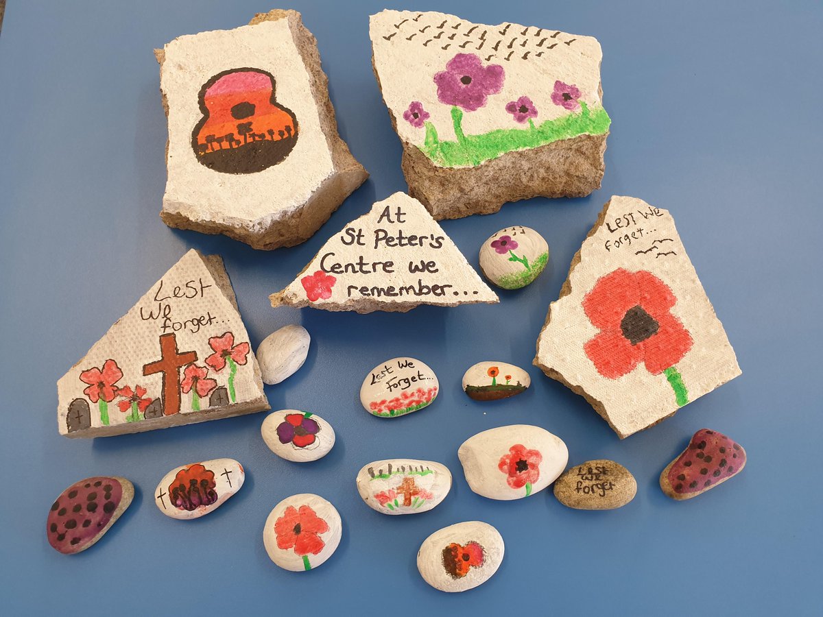 head_spc's tweet photo. So very proud of the students at St Peter's for taking the time to support the community and to remember those who have fallen. @loveyourcomm #paintapoppy https://t.co/mfLE18CCFA