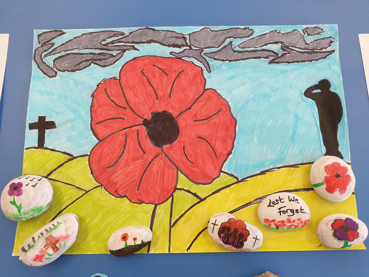 head_spc's tweet photo. So very proud of the students at St Peter's for taking the time to support the community and to remember those who have fallen. @loveyourcomm #paintapoppy https://t.co/mfLE18CCFA