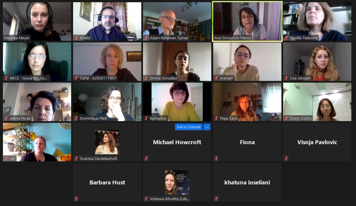 ProjectCANDIICE's tweet photo. Our workshop "Creative Approaches to New Democracy" is in action at the NECE conference. Some rich and thought-provoking discussions. Thanks to the participants and NECE conference organisers. @NECE_Network @ecorysuk @fsohr @EurosocDigital @nova_fcsh https://t.co/DcMYFo3Joq