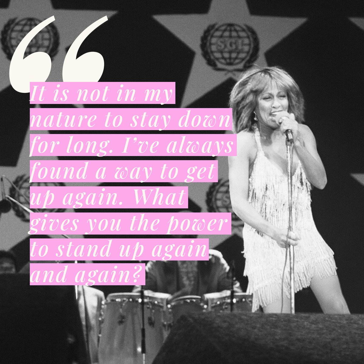 tinaturner's tweet photo. We all draw our strength from very different sources. I draw a lot of strength from my faith, which is what my book “Happiness Becomes You” is about. What gives you strength? 

#happinessbecomesyou https://t.co/LvjjtXPexj