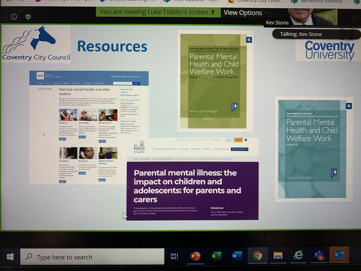 LTPM2's tweet photo. Some great resources for practitioners to support understanding of parental mental ill health from @DrKevinstone #practiceweek2020 https://t.co/E3PLoVPyCz