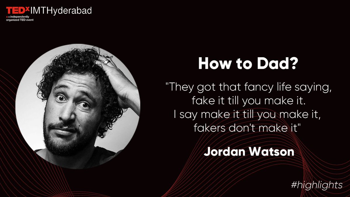 TEDxIMTHyd's tweet photo. Pick #4: https://t.co/TJvTUF9Bic
Having kids can be sleepless work but Jordan makes the most out of it by being a silly fun dad.
#highlights #ideasworthsharing #editorspick #JordanWatson #alternateperspective #humansofted #tedcommunity #ted #tedx #tedtalk #tedtake #TEDxIMTHyd https://t.co/ttJrs3Velz