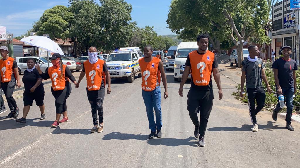 SMU_SA's tweet photo. SMU march against Gender Based Violence (GBV). #WeAreSMU. https://t.co/LDn1bjnuY4