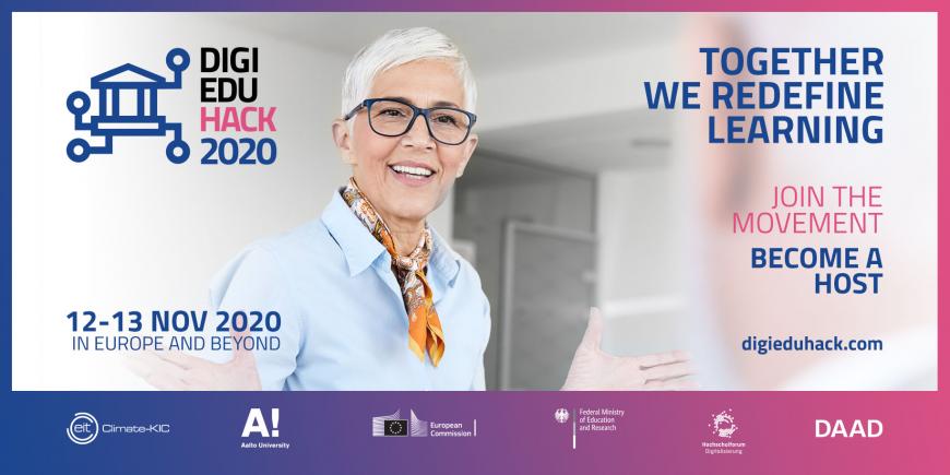 EITeu's tweet image. #DigiEduHack is a series of local hackathons &amp;amp; a main stage happening from 12-13 November 2020, around 🇪🇺 &amp;amp; beyond.

Play a role in redefining the future of learning, register to be a host for #DigiEduHack2020!

👀👉bit.ly/DigiEduHack2020