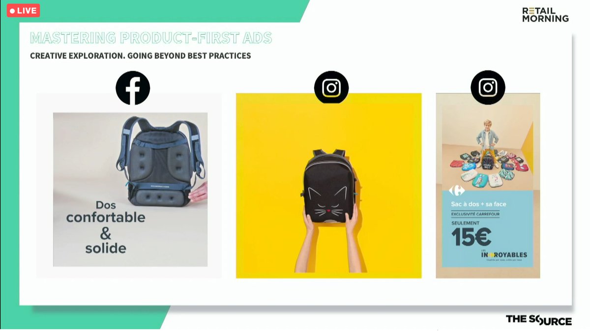 « Comment vendre avec du story-telling visuel ?
On peut être créatif avec tout. L’exemple de <a href="/CarrefourFrance/">Carrefour</a> : comment parler du produit en s’adaptant aux formats et plateformes &amp; retenir l’attention du client ? » <a href="/FabienGagnot/">Fabien Gagnot</a>, <a href="/From_TheSource/">Supercontent</a> #RetailMorning20