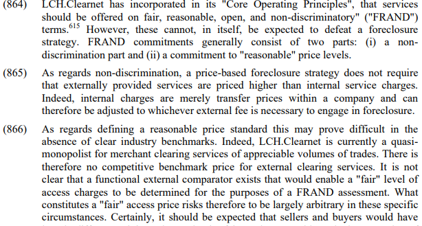 The Commission didn't really go for it