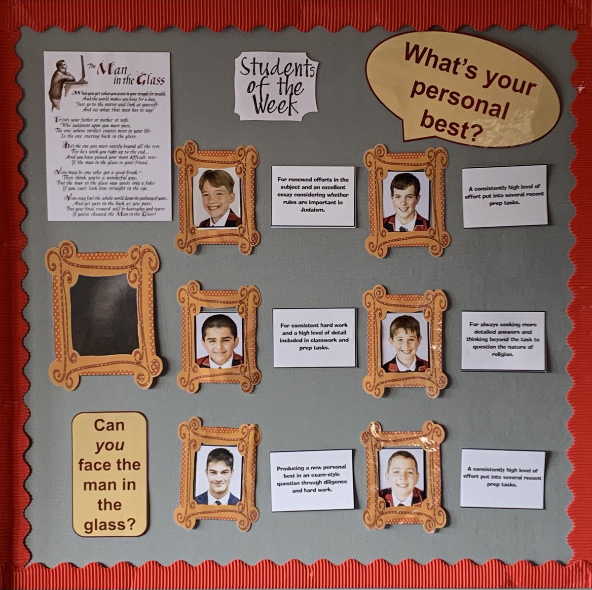 ShiplakeTP's tweet photo. Congratulations to Seb, James, Sam, Jai, Ashir, and Zac for making it to the first Students of the Week board of the new half term. Zoom in to see why. #ShiplakeMotivated https://t.co/rqiIY7uEZ3