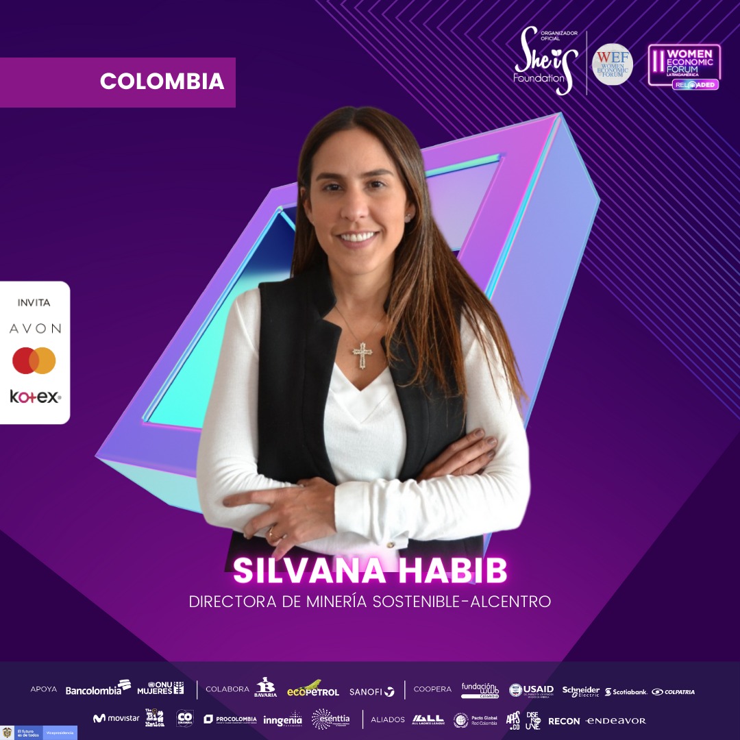 silvihabib's tweet photo. Qué honor hacer parte HOY del II Women Economic Forum Latinoamérica RELOADED 2020  ¡#PensemosSostenible ⚒️ 🌱 y hablemos de minería, reactivación económica y género! Inscríbete #MineríaConMDeMujer https://t.co/LwPHxZg20X @WEFLATAM1 #weflatinoamerica #wefreloaded @Alcentro_co https://t.co/an4WhPKxA3