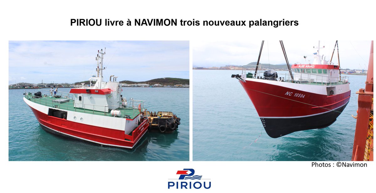 PIRIOU_Group's tweet photo. PIRIOU livre à #NAVIMON trois nouveaux #palangriers
pour le renouvellement complet de sa flotte.
Lien vers le communiqué de presse : https://t.co/n9Kqbi7WGd
#longliners #fishingvessel #delivery https://t.co/lD7pOyDZgD