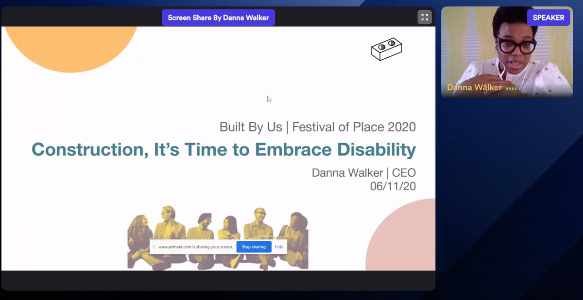 Christine Murray (@tcmurray) on Twitter photo The amazing Danna Walker kicking off now - from shop floor electrician, to architect, to major advocate for a more inclusive profession and construction industry. Don't miss this <a href="/festivalofplace/">Festival of Place</a> #embracingdisability airmeet.com/event/7814b790… The amazing Danna Walker kicking off now - from shop floor electrician, to architect, to major advocate for a more inclusive profession and construction industry. Don't miss this <a href="/festivalofplace/">Festival of Place</a> #embracingdisability airmeet.com/event/7814b790…
