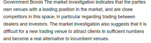 LSE and Refinitiv managements and advisers have learned from past cases: This time round the Commission wasn't very positive about the effect on sovereign debt trading.