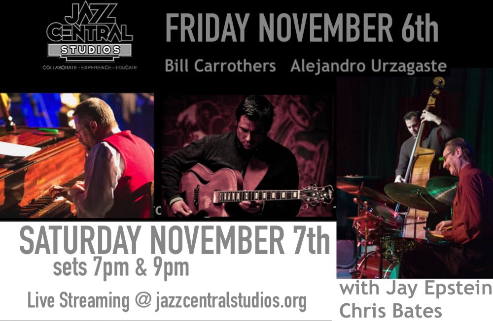 FlowQuartet's tweet photo. Tonight and tomorrow Jazz Central Studios
with Bill Carrothers

Saturday with Jay Epstein Chris Bates

Sets at 7pm &amp; 9pm

Stream - https://t.co/S0dUvvDORx

Musician Tips accepted at 
Zelle - nsmwilmette@gmail.com
Venmo/Cash - AUnsm https://t.co/TuV3EHu0BZ