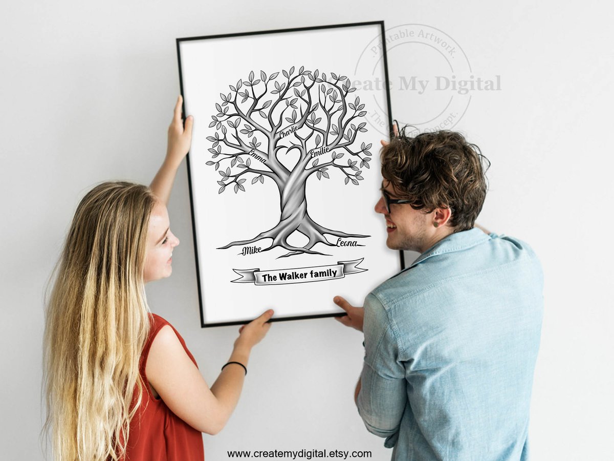 createmydigital's tweet image. Custom Name Family Tree - Personalized family tree - Custom Tree with a heart - Tree of life - Printable Art - Printable family tree of life etsy.me/368te7X #familytree #customfamilytree #familytreetattoo #customnametree #treeoflife #customizedtree