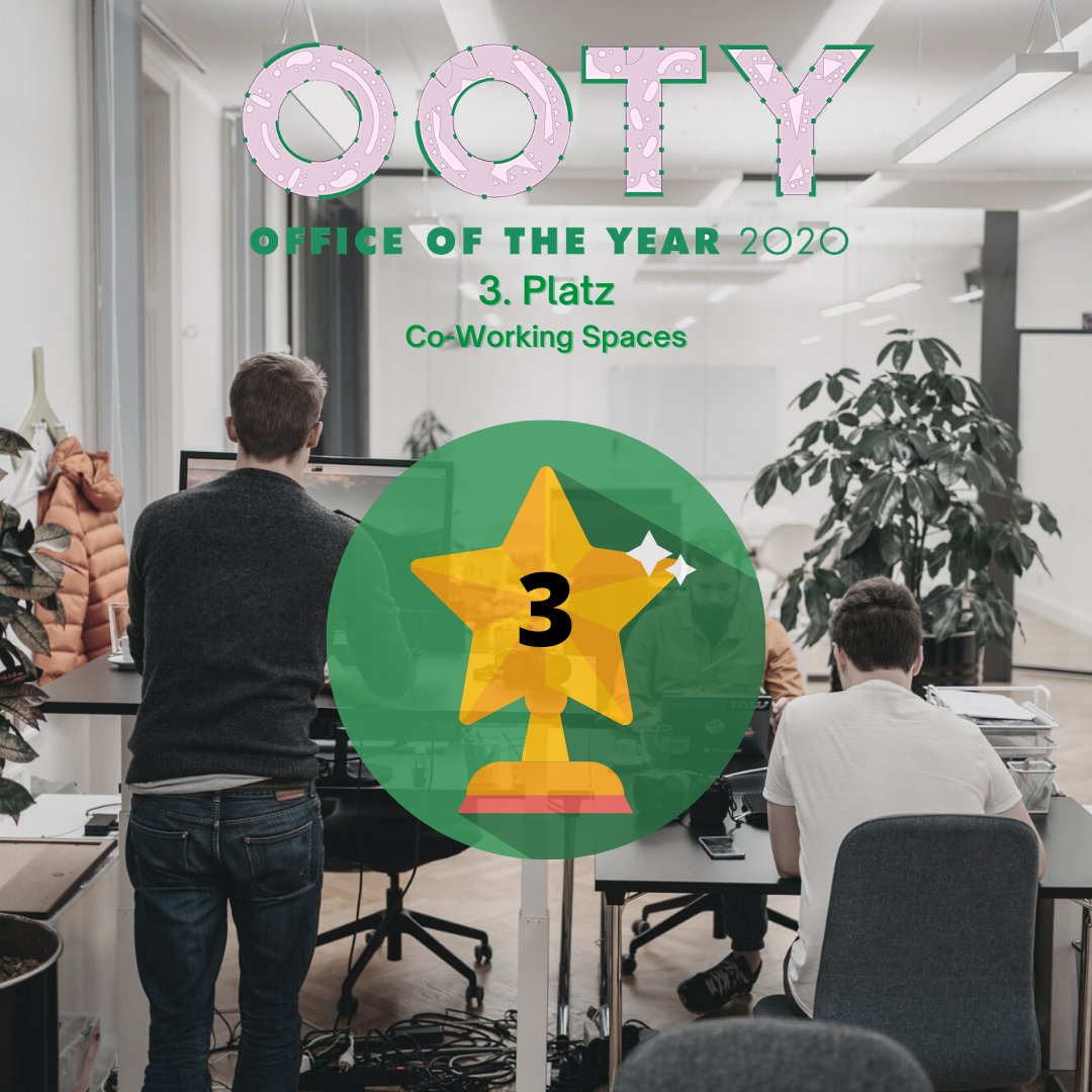 💥 Wir haben den 3. Platz beim #cbre Office of the year #award in der Kategorie Coworking Spaces gewonnen 💥🥉💪🏼
Wir bedanken uns bei CBRE für diese tolle Auszeichnung 🙏🏻😊
➡️Weitere Infos findet ihr unter the-space.at/#start⬅️