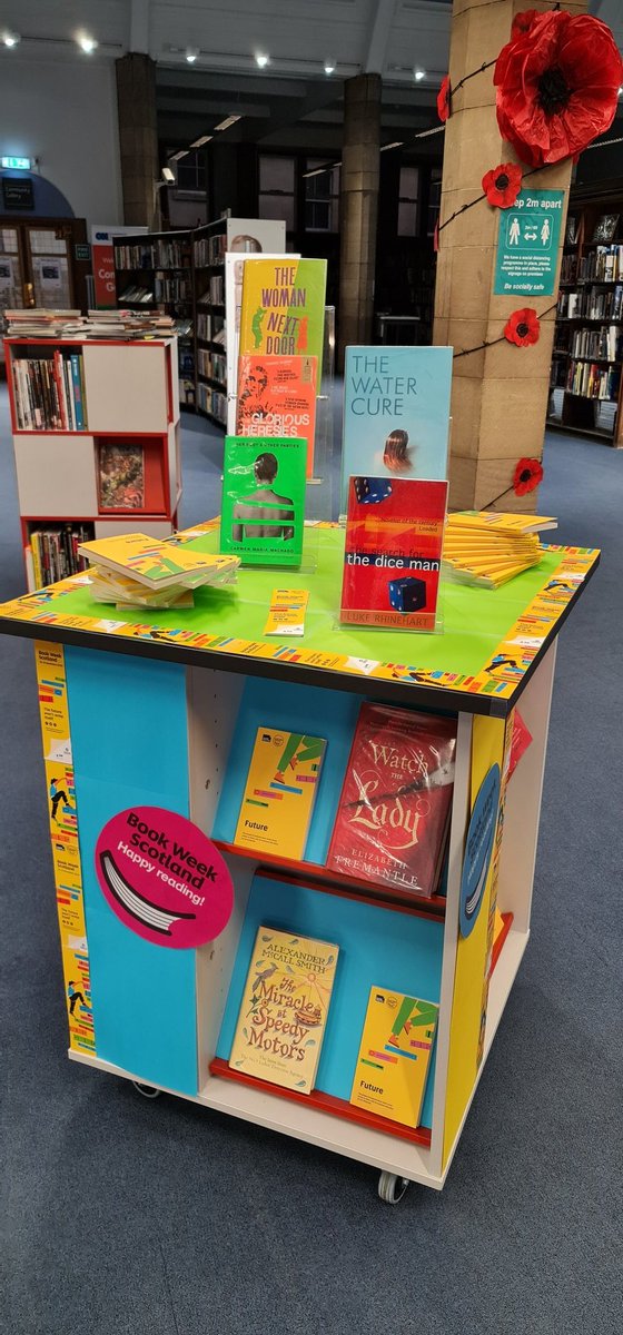 ONatDCLG's tweet photo. Our @BookWeekScot display is up and attracting attention already #BWS2020 #Dunfermline #ShineOnFife https://t.co/YInoQ7AkT7