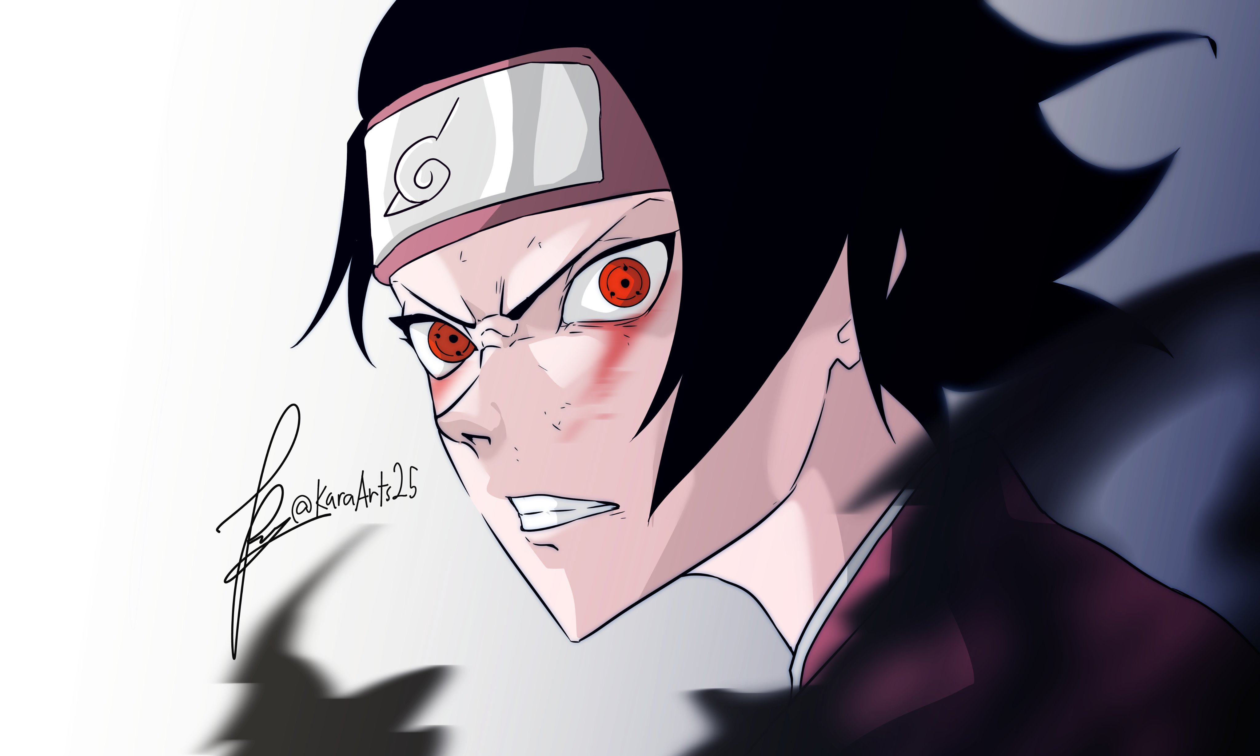 Kara Arts Sarada Uchiha 3 Tomoe Sharingan Borutonarutonextgenerations Boruto Borutosdspoilers T Co Tinz2nmuac Twitter