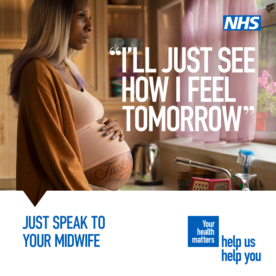If you have an appointment, or are concerned about the health of you or your baby, it's important that we see you. Just speak to your midwife or maternity team. 

Your NHS is here to see you, safely. nhs.uk/pregnancy-and-… 

#HelpUsHelpYou