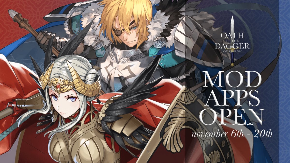 dimigardzine's tweet photo. The day for mod applications has arrived! We are looking for mods for graphics, art, merch, shipping, and Japanese translation.
Below, you can also find the information document for our two zines. ❤️💙 Thank you!
INFO: https://t.co/weRtgEFL76
MOD APP: https://t.co/mICuOHhTTm https://t.co/eutqyefVXW