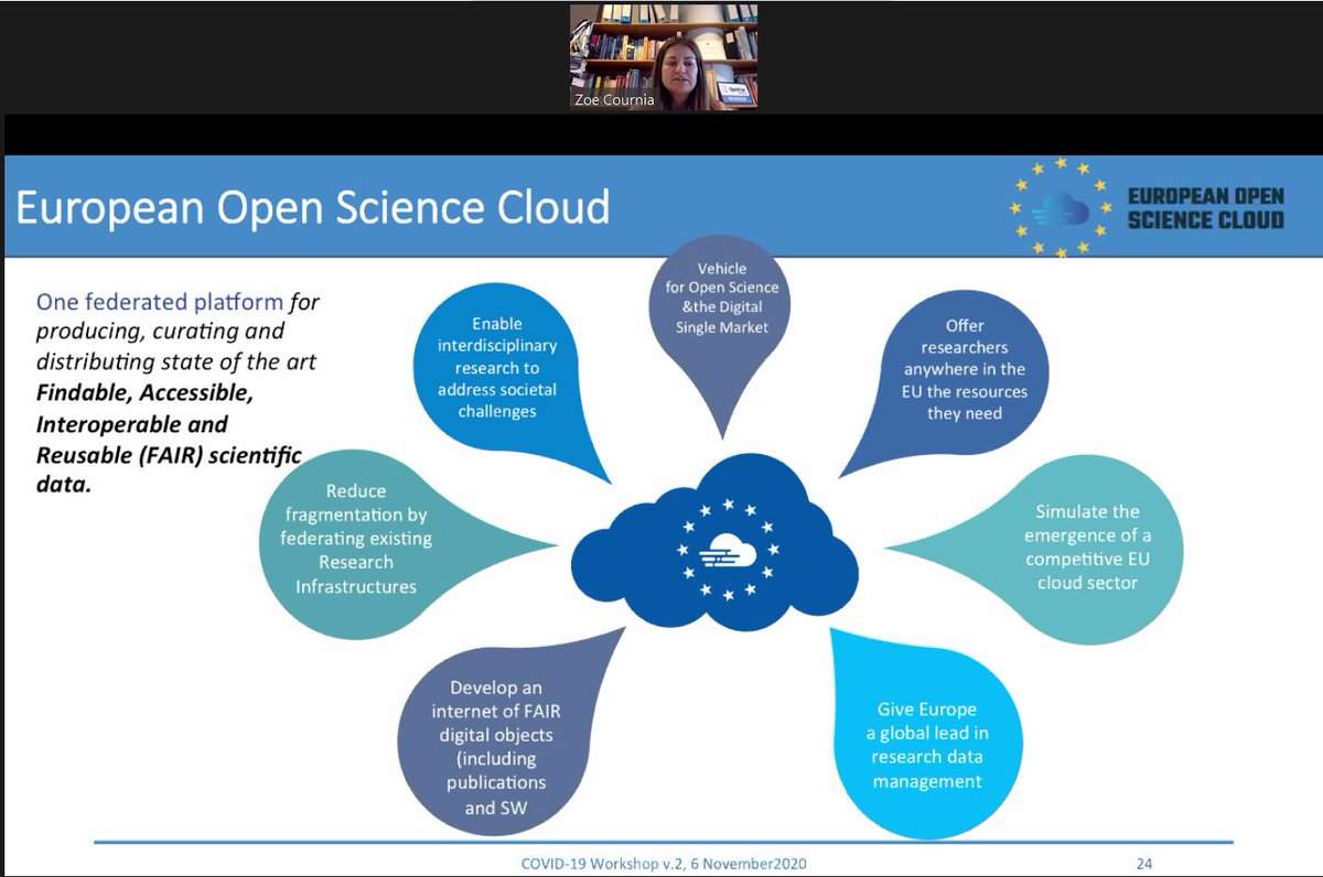 zoecournia's tweet photo. Thanks to @athenaRICinfo led by @elli_lib for inviting me to present our #COVID19 WG work with RDA @resdatall and the work of @NI4OS_eu #EOSC regional project and its fast track access to resources for #Covid19 @RDA_Europe #RDAGreece @EoscPortal
https://t.co/UI4YHjiCoS