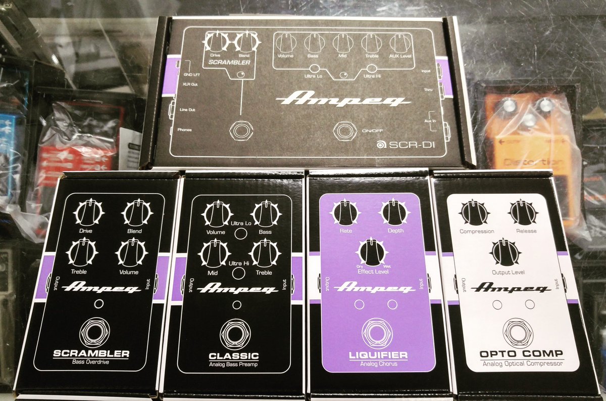 MusicJunkeeLtd's tweet photo. Tag someone who will cream over these Bass FX Pedals from @Ampeg
Now available from our website.
https://t.co/CgqR4Xz480
#ampeg #pedalboardmadness #SCRDI #scrambler #classic #liquifier #optocomp #musicjunkee https://t.co/ByMSCPthcP