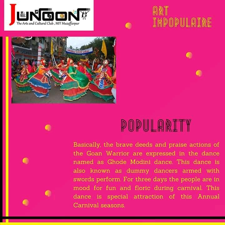 junoonmit's tweet photo. Ghode Modini originates from Goa and celebrates the triumph of Ranes, the Maratha rulers of the Sattari taluka in Goa, over the Portuguese in Goa. 
 #ghodemodini #shigmo #goa #art_impopulaire #junoon_mit #mit_muzaffarpur https://t.co/MoItB4fvbD