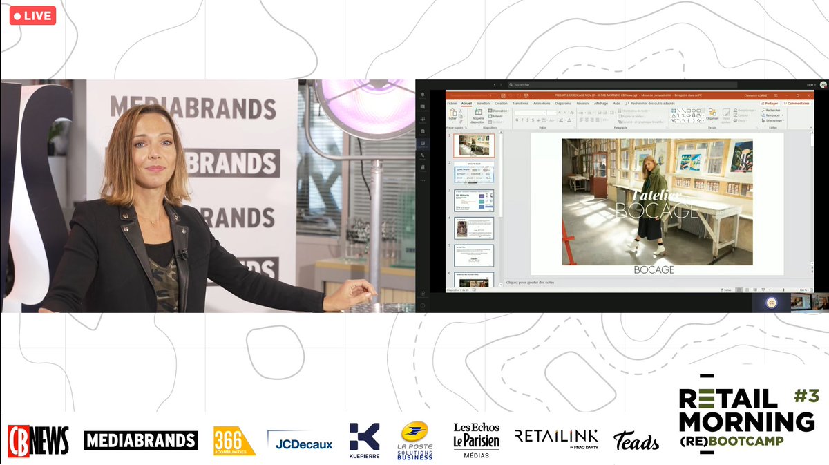 ▪️ Seconde main, premier choix ? 

Clémence Cornet (<a href="/cmplce44/">Clémence Cornet</a>) directrice de la marque, Bocage est en duplex. 

Posez-vous vos questions avec le hashtag #RetailMorning20 : elle y répondra en direct 🙋‍♀️🙋‍♂️