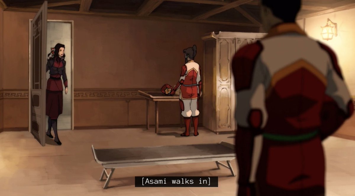 korrasami19's tweet photo. it's the korrasami foreshadowing in Book 1 /s https://t.co/098gIw66rR