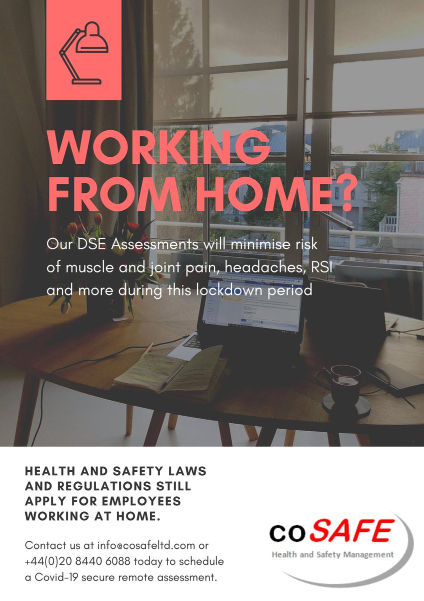 COSAFE_LTD's tweet photo. Video-calling remote assessments to help with pain and discomfort while working from home 
https://t.co/UsavzHdqul
#WorkRight #backpain https://t.co/UDuJEGSna0