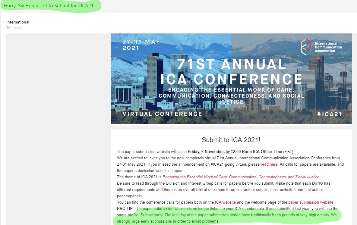 .<a href="/icahdq/">International Communication Association</a> sending mixed messages #ica21