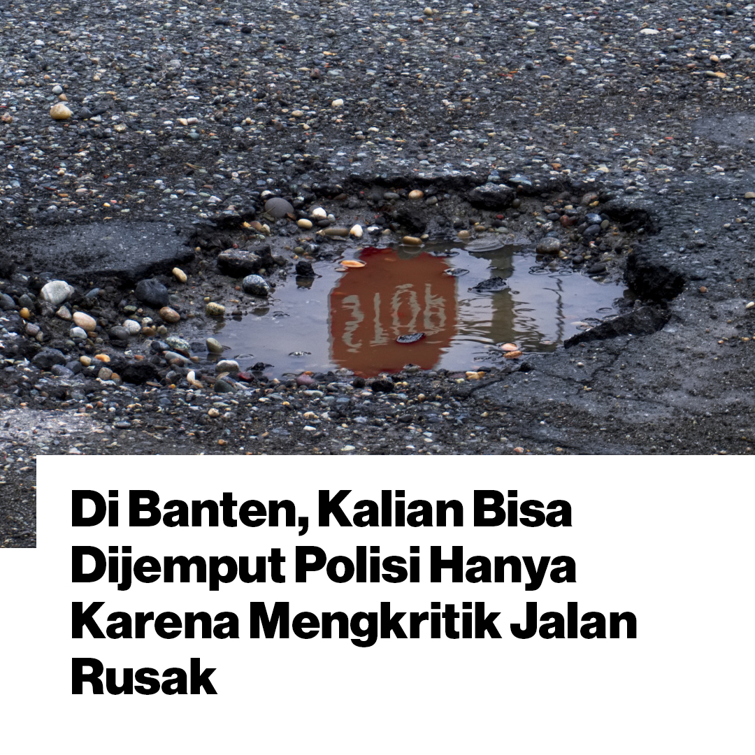 Warga Lebak bernama Badrudin diamankan polisi, lantara kepala desa tak terima melihat videonya di medsos mengkritik pemerintah yang kurang serius tangani jalan rusak dan membahayakan ibu hamil. ow.ly/drfZ30riMGB