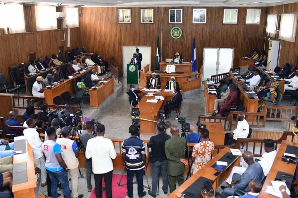 Presentation of the 2021 Budget before the Cross River State House of Assembly, by Governor Ben Ayade. Budget of Blush and Bliss, yesterday 5th November, 2020.