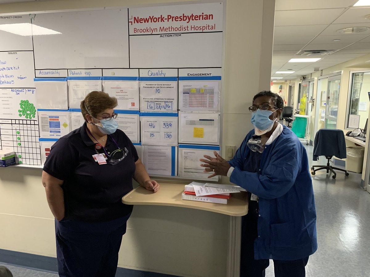 BMHICU's tweet photo. Shout-out to my SSN who have taken #tier1 huddle and ran with it. Coordinating presentations, supplying information #elevatingpractice @AshleyMattia3 @ErnestoPMir https://t.co/8GCjxQhLeE