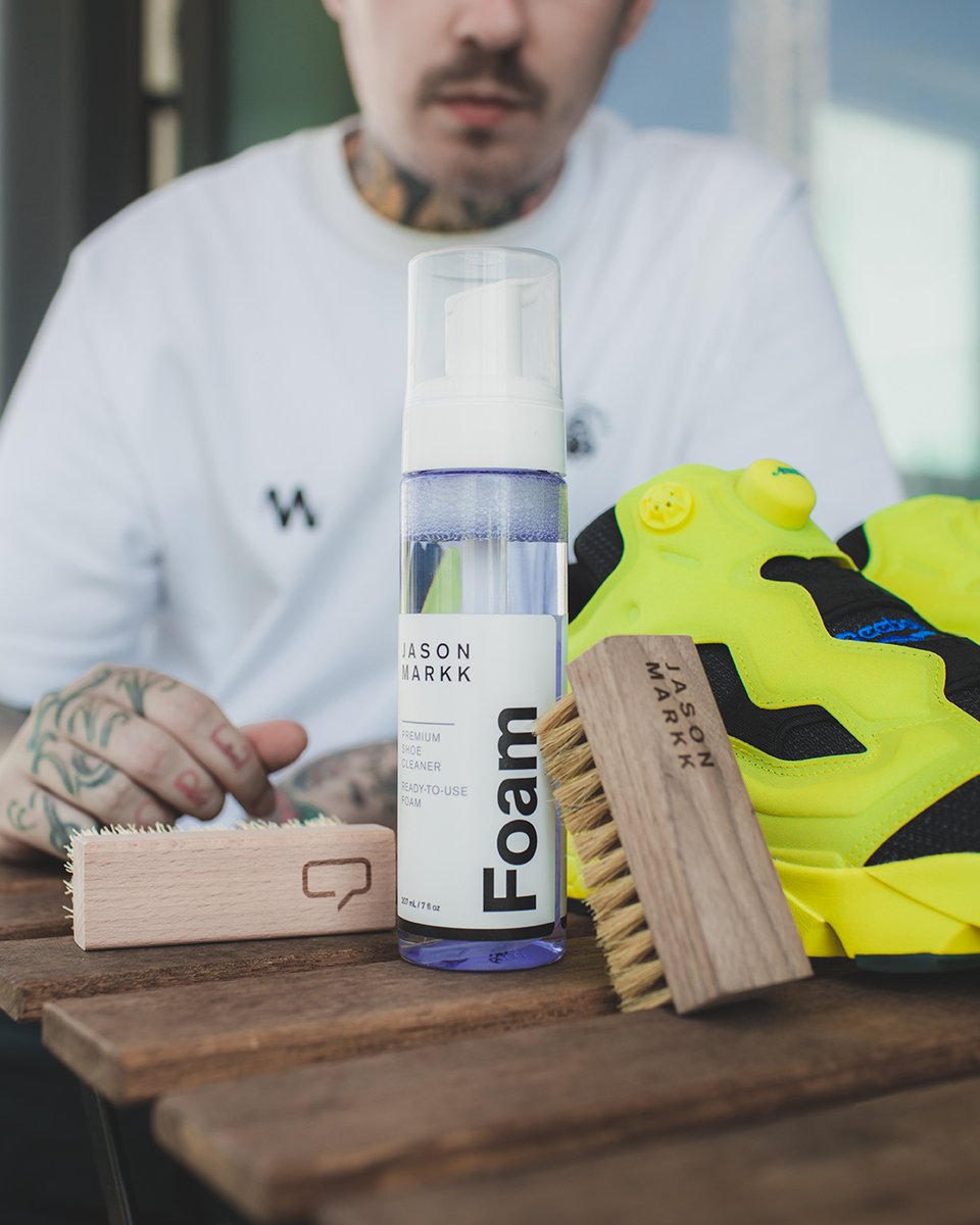 Footpatrol_ldn's tweet photo. Jason Markk Premium Shoe Cleaner . Looks like now is the perfect to freshen up those kicks, why not make it easy with the help of the Jason Markk Foam. Shop now, priced between £3 - £25 https://t.co/bzlvgq4JiD #JasonMarkk #ShoeCleaner #ShoeCleaning #ShoeClean https://t.co/ppLuRVXeWU