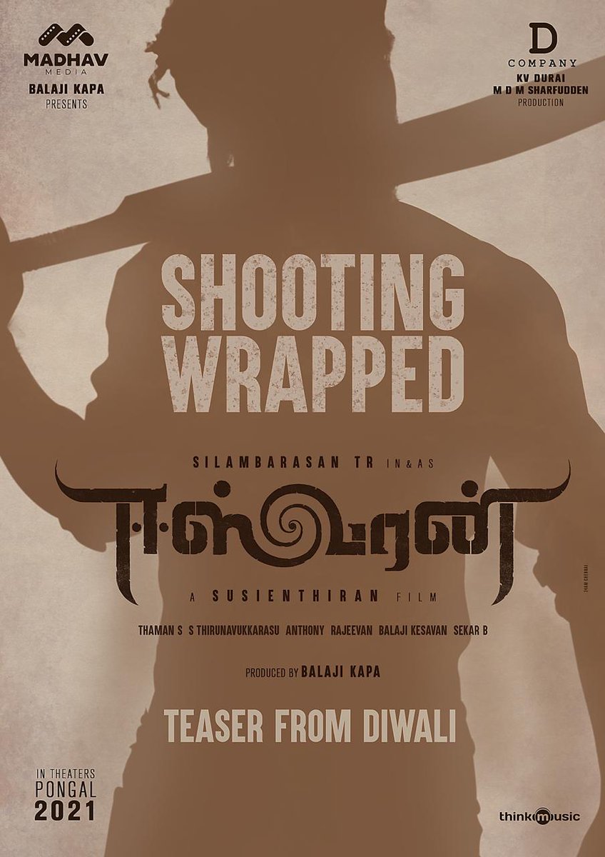 SilambarasanTR_'s tweet photo. #ShootCompleted 😊#EeswaranTeaserForDiwali 
I heart fully thank each and everyone of my team #Eeswaran for this beautiful journey! &amp; Special thanks to all my fans for all the love and support 
#SilambarasanTR 
#Atman #STR https://t.co/7lAXOnjZyP