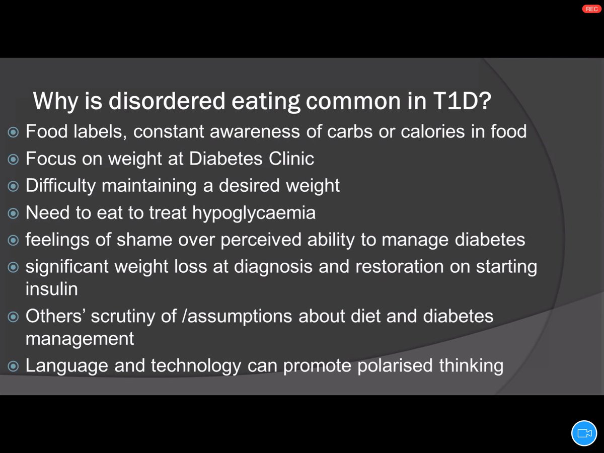 Self management is challenging, particularly in young people worried about weight gain.