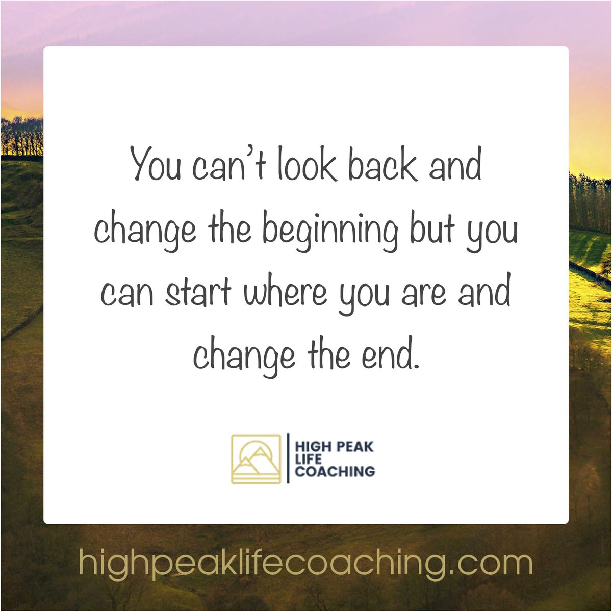 HighPeakCoach's tweet photo. It's never too late nor too soon to get off the wrong track and onto the right one. https://t.co/mEk4sl1LtO
