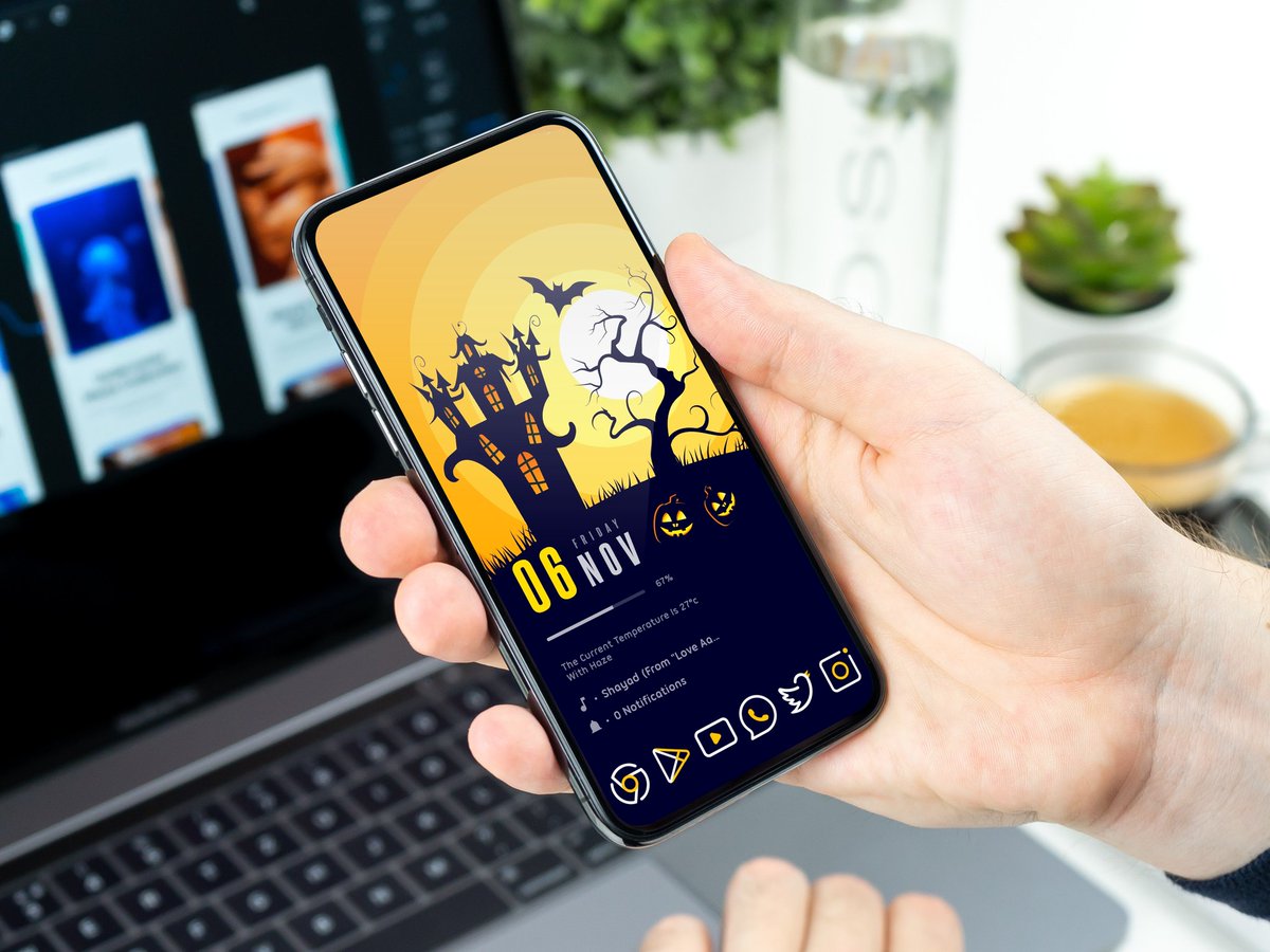 theandrofreak's tweet photo. #Hallowen
Wallpaper by #pixurr by @subham2888
Icons #limeline by @justnewdesigns
Widget #aphemis by @subham2888 https://t.co/Jtoe2evNFN