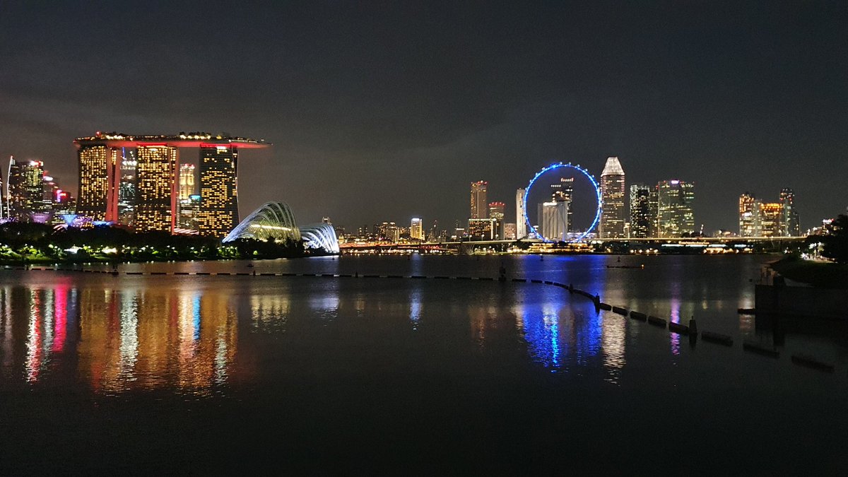 drsureshrc's tweet photo. Singapore Flyer turns blue to support World Diabetes day. https://t.co/2VrXPCrCGp