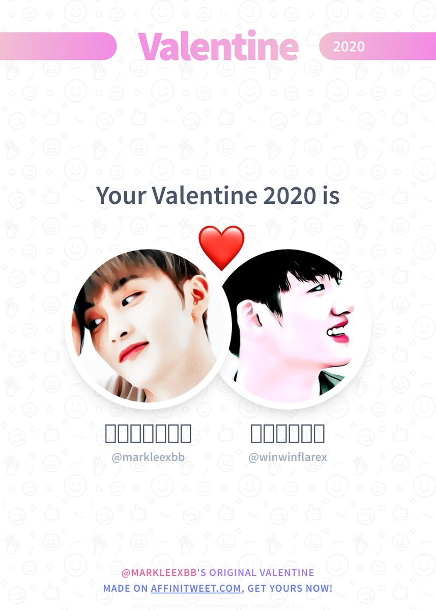markleexbb's tweet photo. ✨ Valentine

This year you're mine winwinflarex! ❤️
And you, whom will be yours?

➡️ https://t.co/Su8VnBm5xL https://t.co/uftrw7ESNk